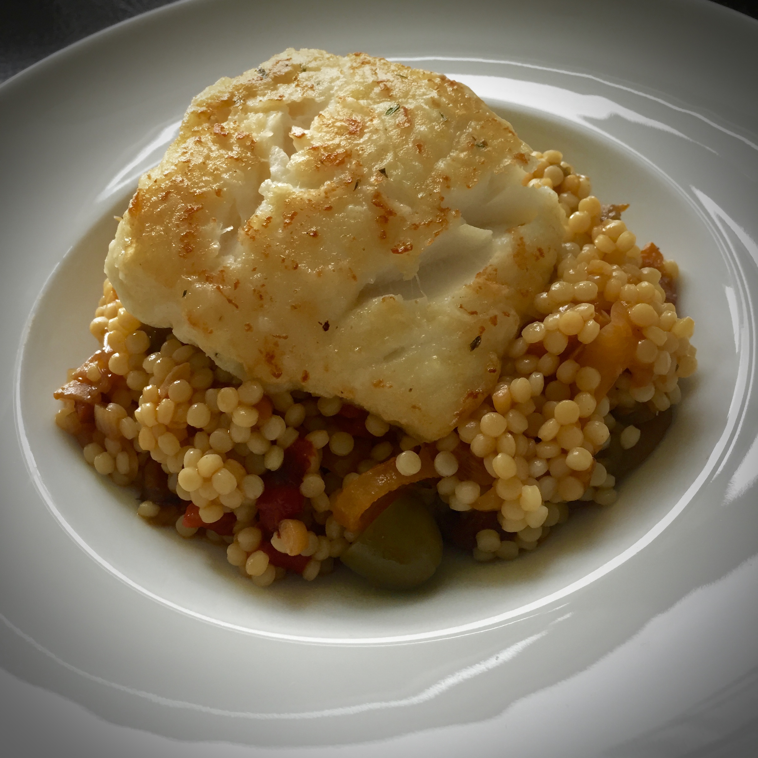 Cod And Couscous Peperonata with Pearl Couscous and Cod – ARCISFOODBLOG